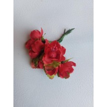 Букетики "яблоневый цвет" на веточке (6 шт) цв. красный, цена за пучок